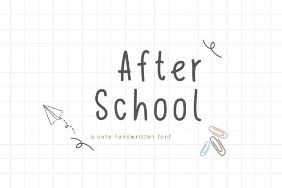After School: A Handwritten Font That Feels Like Coming Home