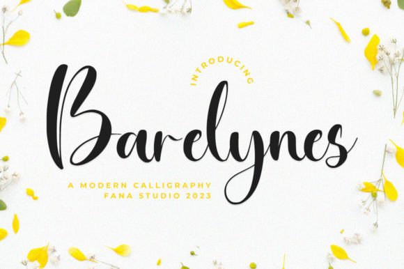 Barelynes Script Font: Elegant & Readable for Handmade Brands