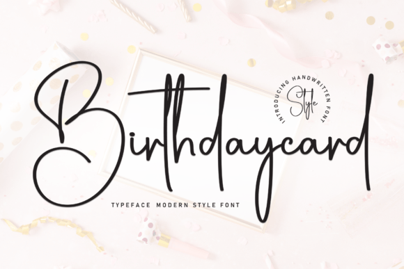 Birthdaycard: A Thoughtful Script Font for Editorial Warmth