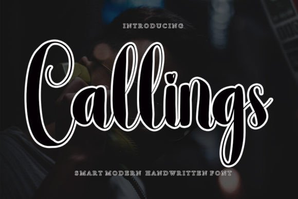 Callings Font: A Stylish Script for Handmade Labels & Invitations