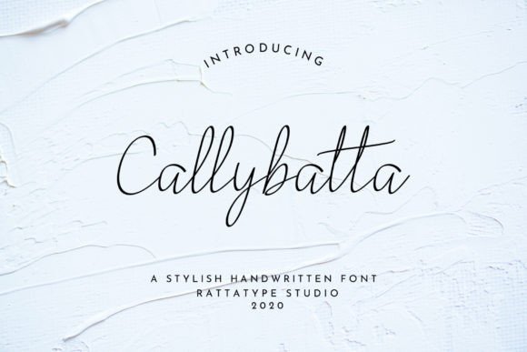 Callybatta Typeface: Elegant Script Font for Small Business Branding