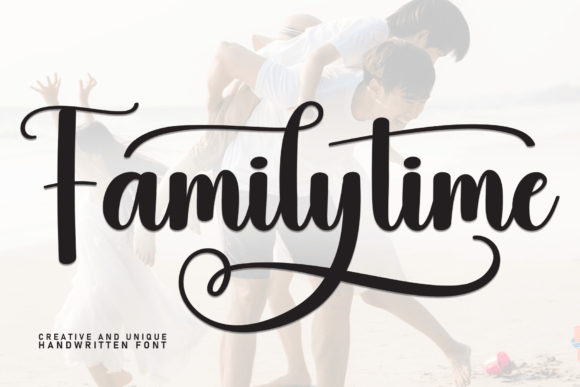 Familytime: A Warm, Handwritten Font for Editorial Charm