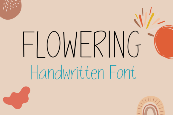 Frowering Font: A Sweet Handwritten Touch for Your Handmade Goods