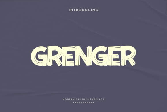 Grenger: A Handwritten Script Font That Cuts Through the Feed