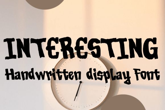 Interesting: A Friendly Handwritten Font for Editorial Charm