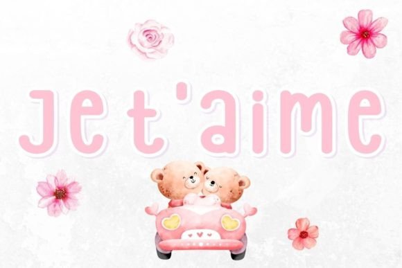 Je T Aime Script Font for Handmade & Printable Creations