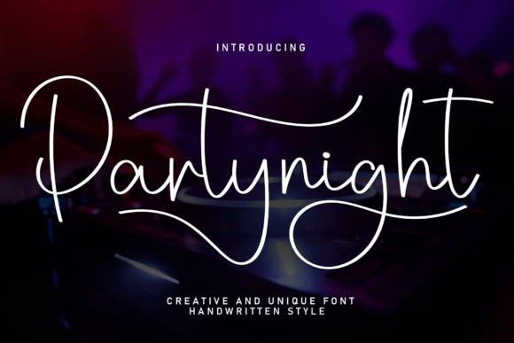 Partynight: A Timeless Handwritten Font for Real Branding