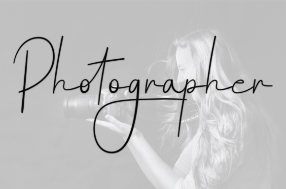 Photographer Font: A Handwritten Display Typeface for Warm, Human Campaigns