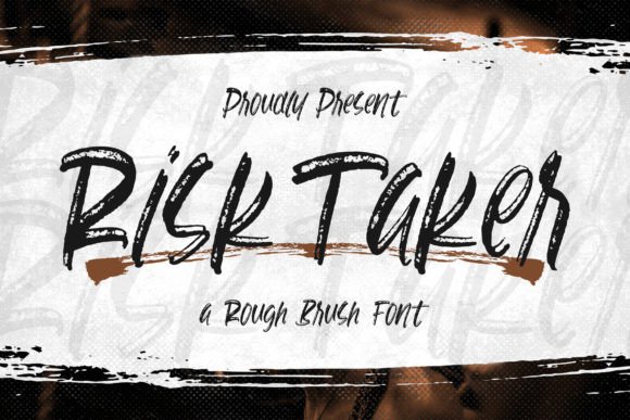 Risk Taker: A Bold, Brush-Script Typeface for Editorial Moments
