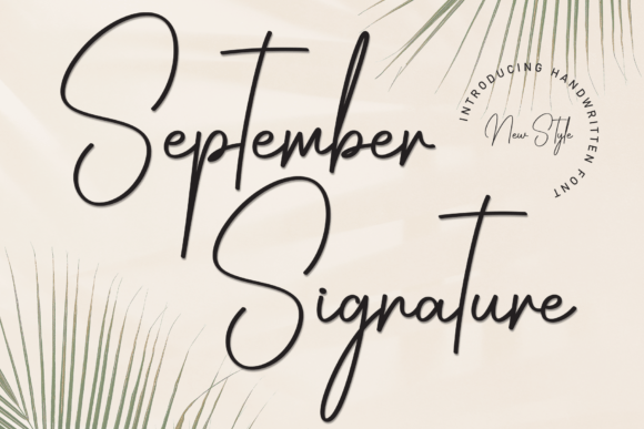 September Signature: A Warm, Readable Script Typeface for Digital Brands