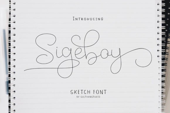 Sigeboy: A Handwritten Font That Feels Like Real Ink on Paper