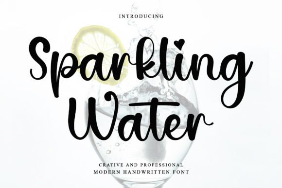Sparkling Water: A Handwritten Font That Elevates Digital Branding