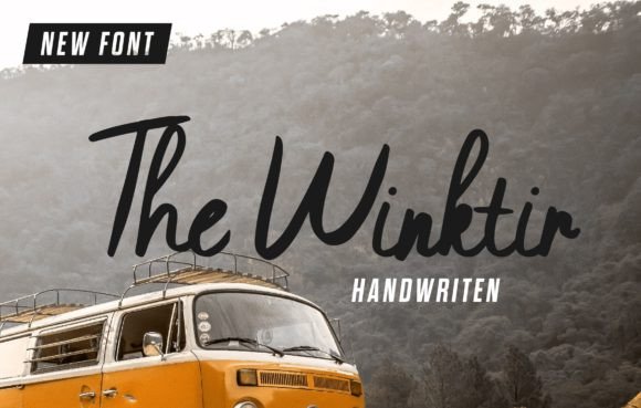 Winktir: A Sweet, Handwritten Script Font for Editorial Warmth